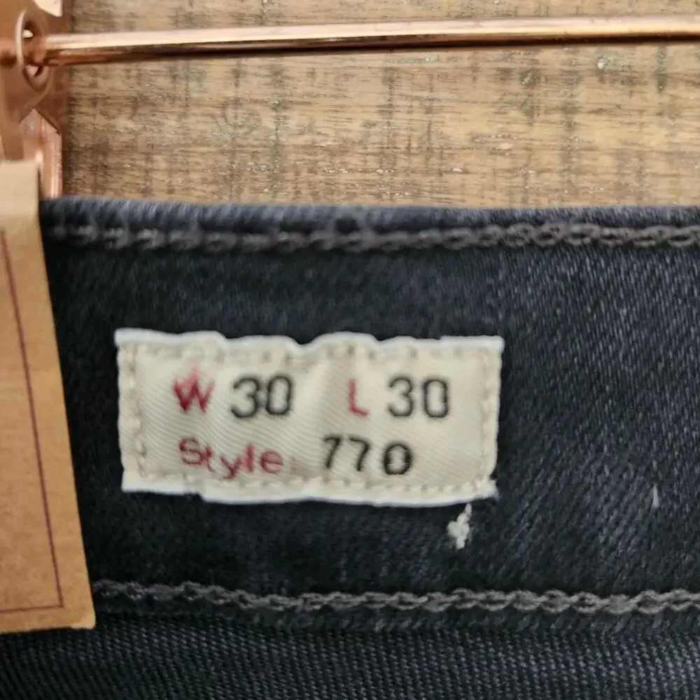NWT J. Crew Men's 770™ Straight-Fit Stretch Jean In Dark Charcoal Wash Black 30